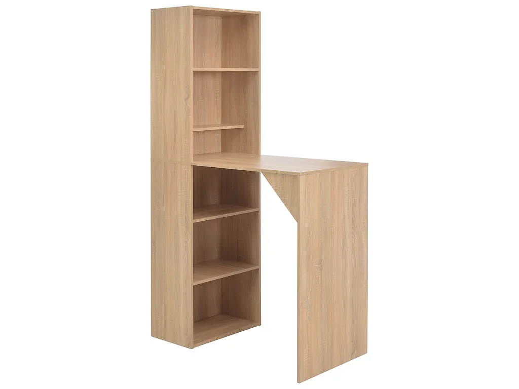 Bartafel met kast 115x59x200 cm eikenkleurig