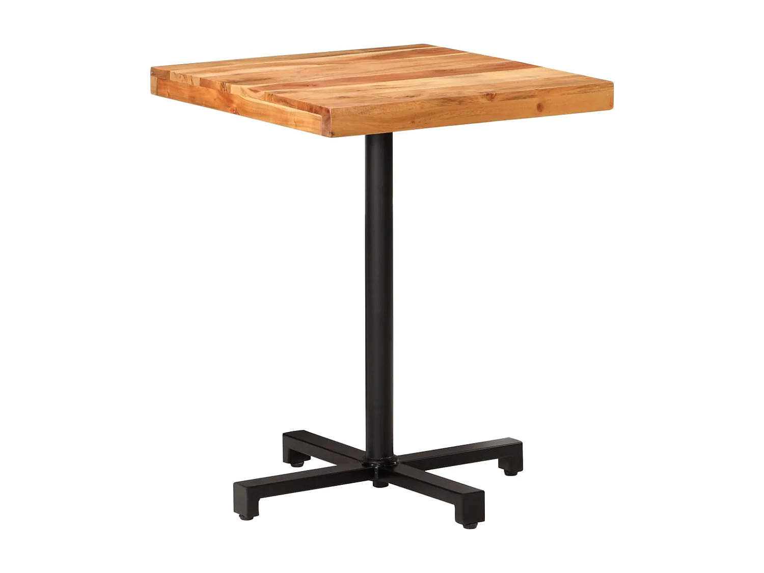 Table de bistro Carrée 60x60x75 cm Bois d'acacia massif