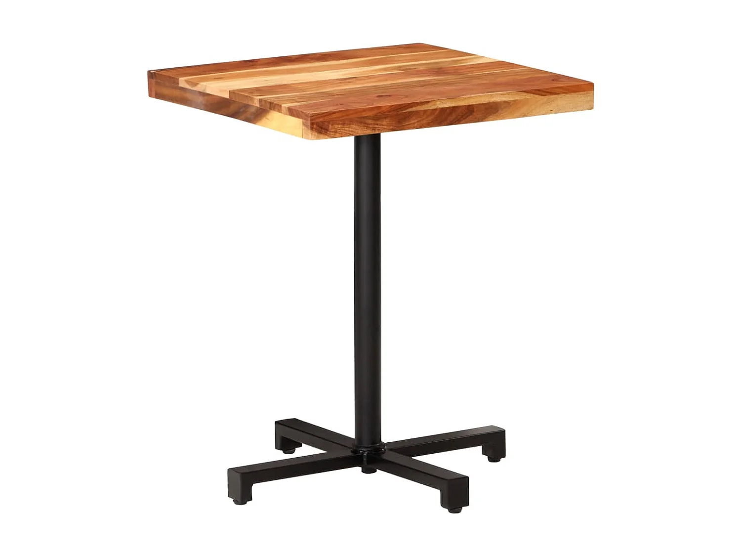 Table de bistro Carrée 60x60x75 cm Bois d'acacia massif