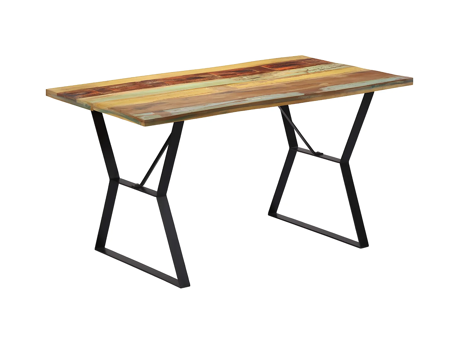 Esstisch 140x80x76 cm Altholz Massiv