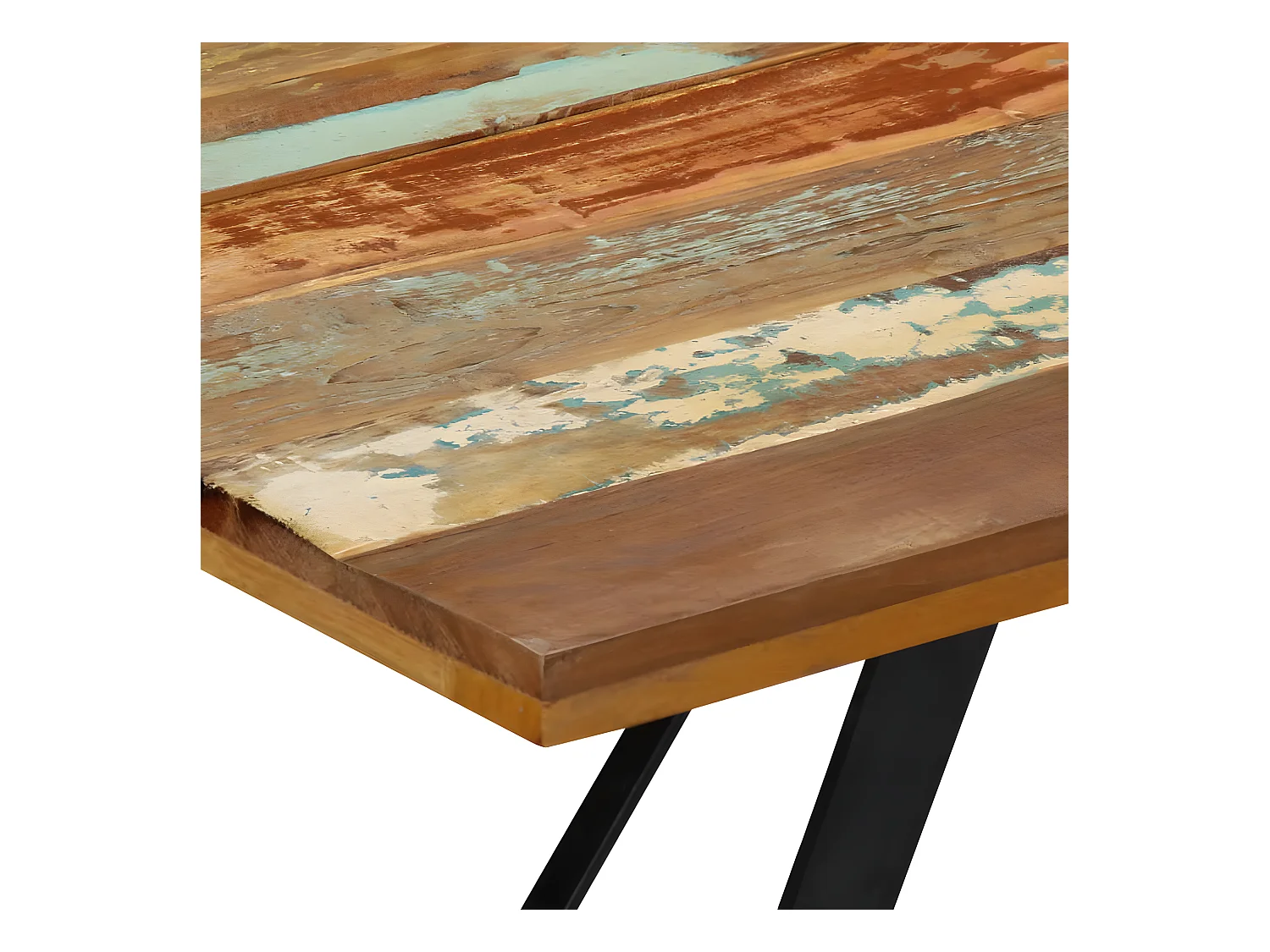 Esstisch 140x80x76 cm Altholz Massiv