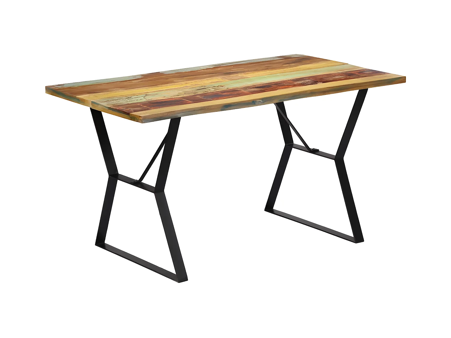 Esstisch 140x80x76 cm Altholz Massiv