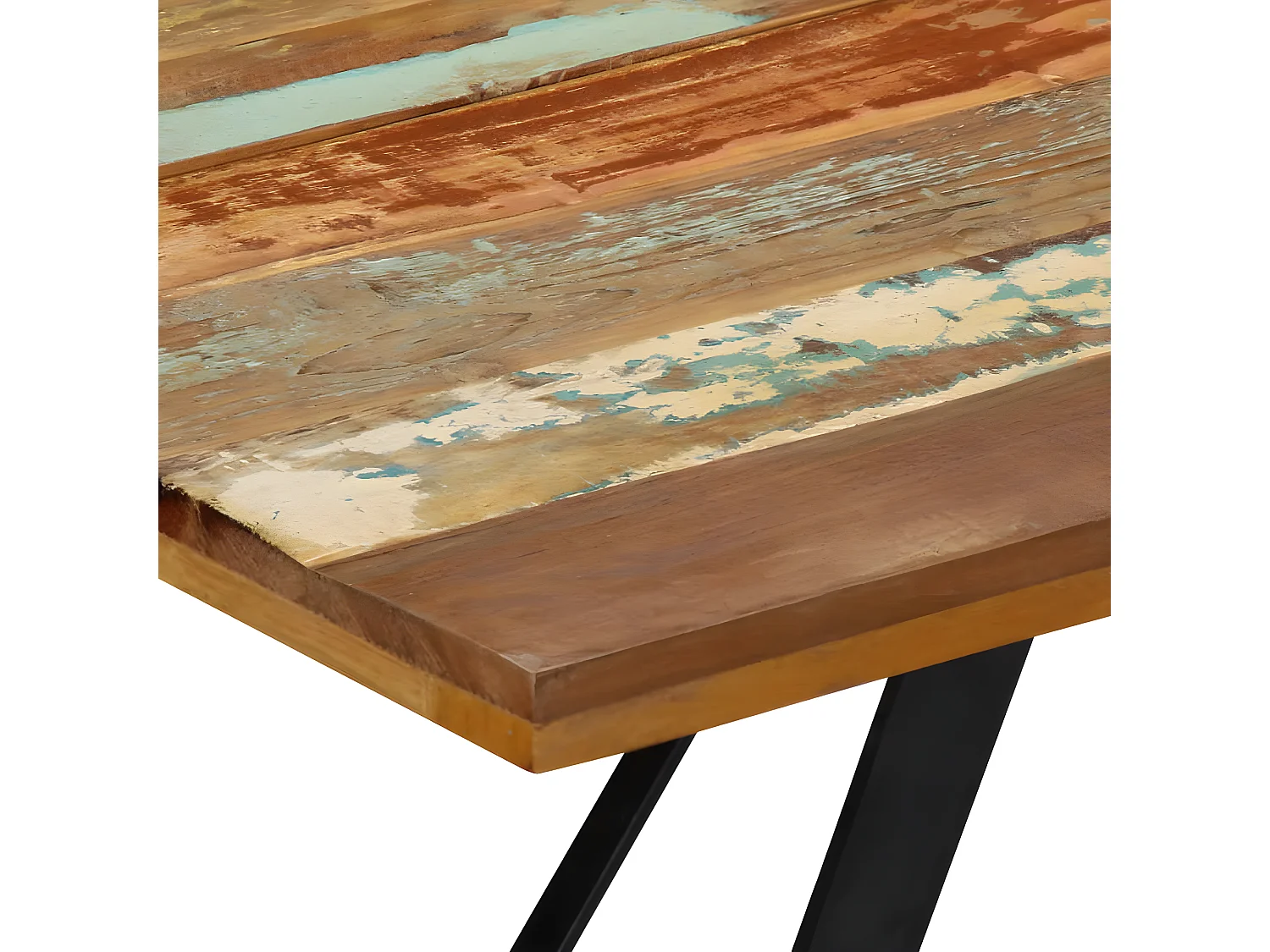 Table à manger 140x80x76 cm Bois de récupération massif