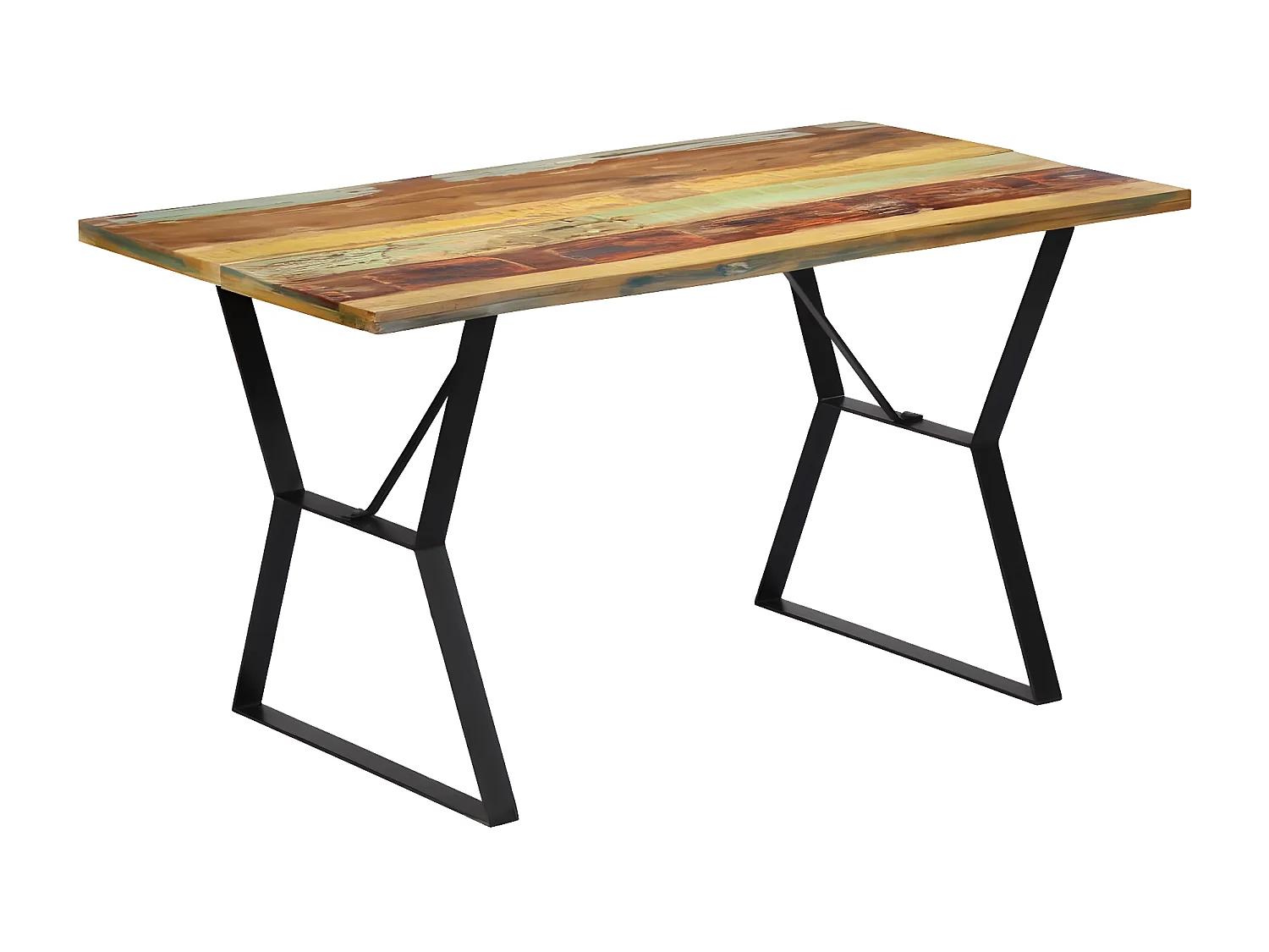 Table à manger 140x80x76 cm Bois de récupération massif