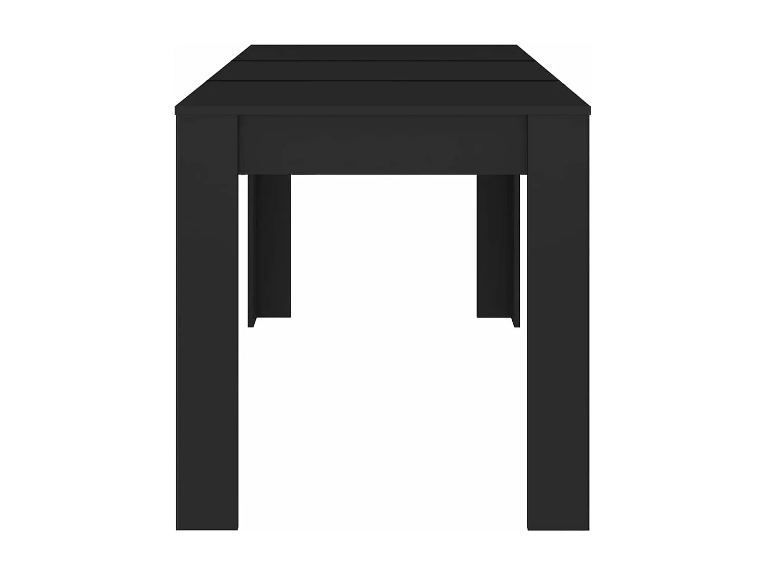 Esstisch Schwarz 140x74,5x76 cm Holzwerkstoff