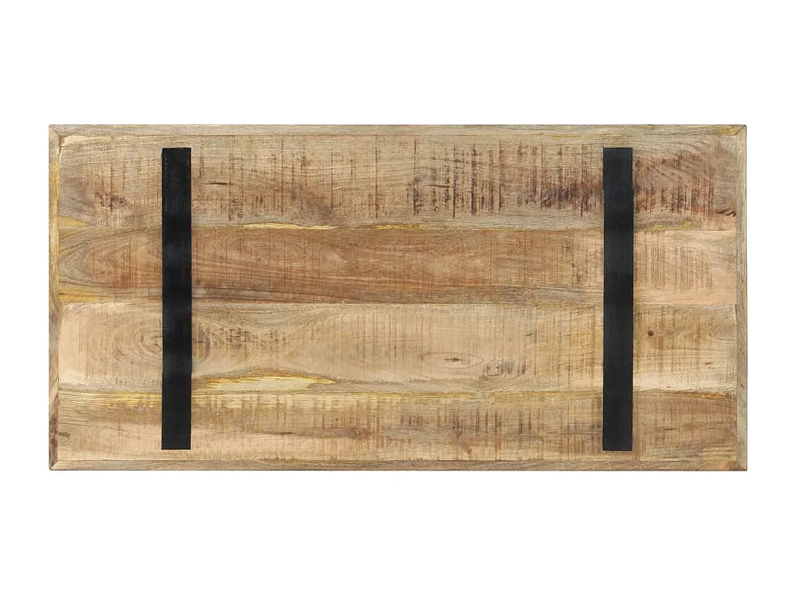 Tavolo da Pranzo 120x60x76 cm in Legno di Mango Grezzo