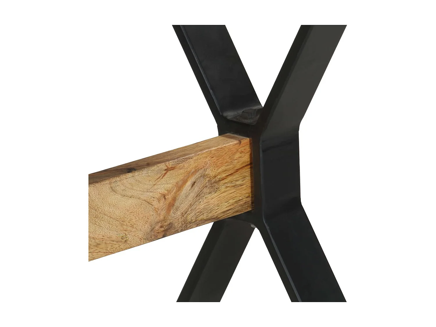 Tavolo da Pranzo 120x60x76 cm in Legno di Mango Grezzo