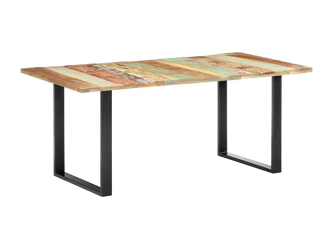 Tavolo da Pranzo 180x90x76 cm in Legno Massello di Recupero