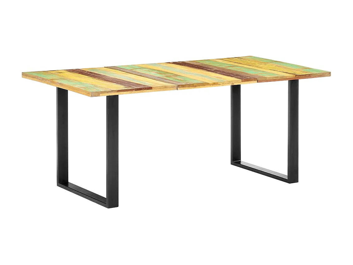 Tavolo da Pranzo 180x90x76 cm in Legno Massello di Recupero