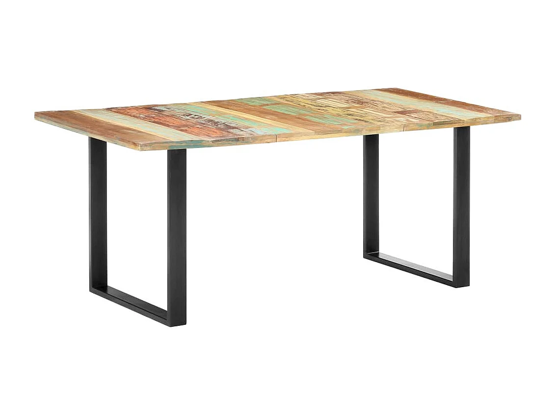 Tavolo da Pranzo 180x90x76 cm in Legno Massello di Recupero