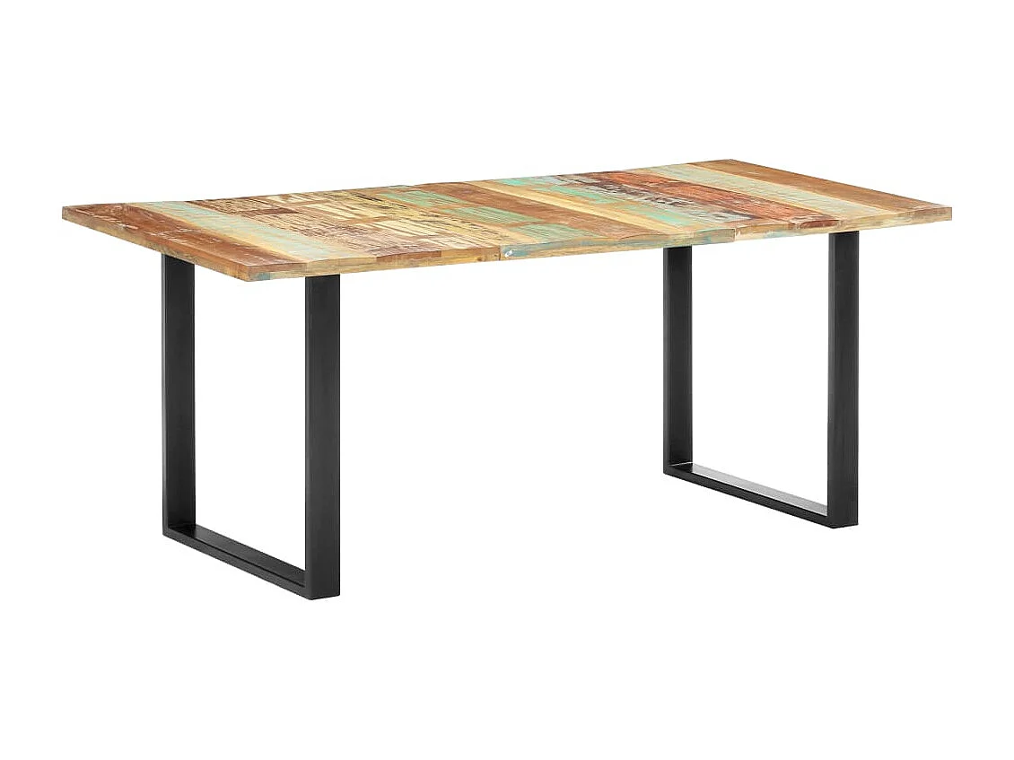 Tavolo da Pranzo 180x90x76 cm in Legno Massello di Recupero