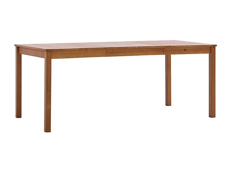 Table à manger Marron miel 180x90x73 cm Bois de pin
