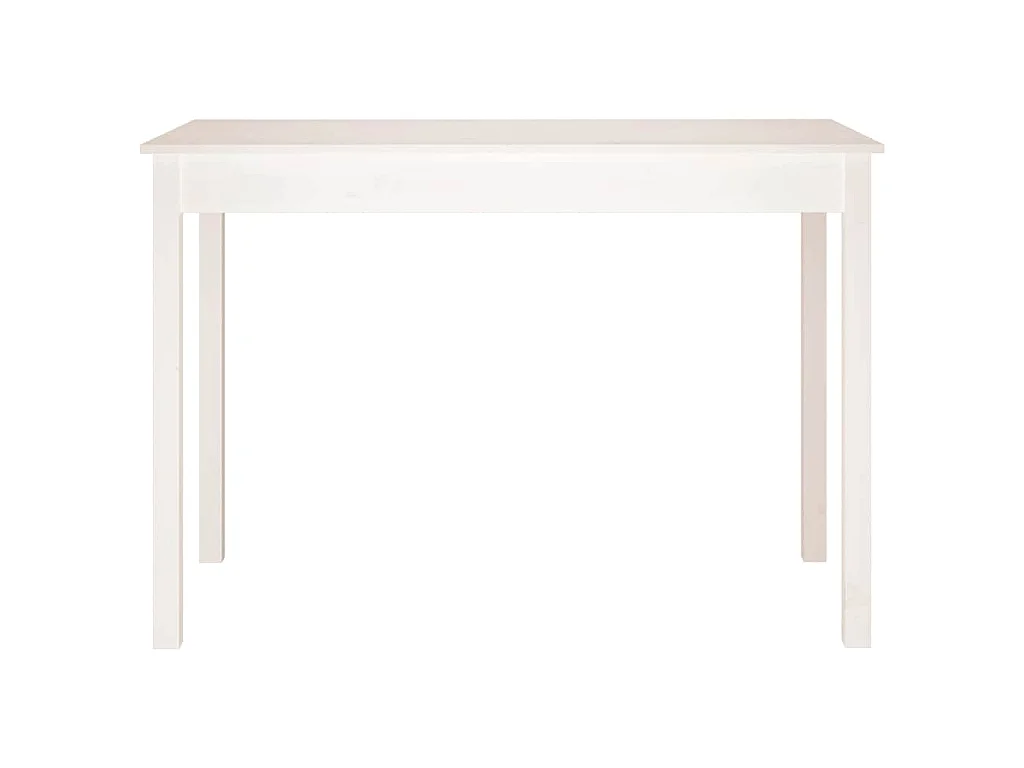 Table à manger Blanc 110x55x75 cm Bois massif de pin