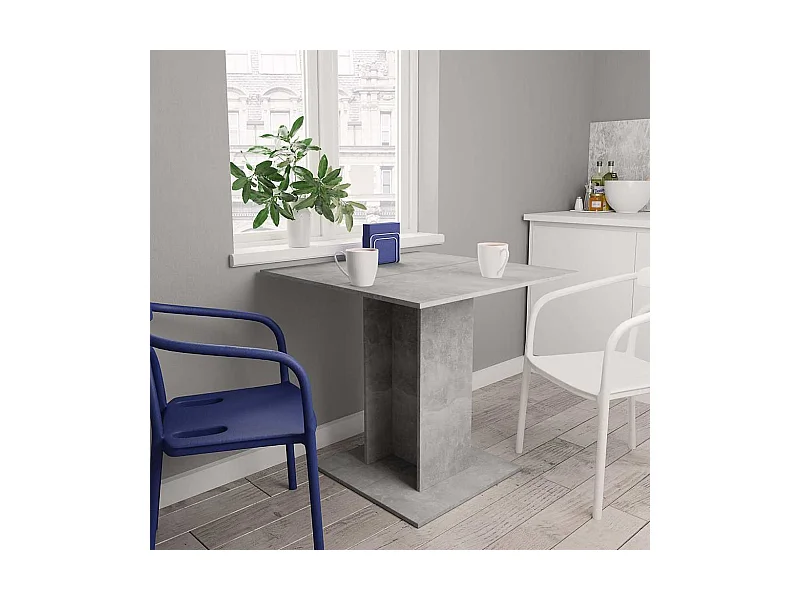 Esstisch Betongrau 80x80x75 cm Holzwerkstoff