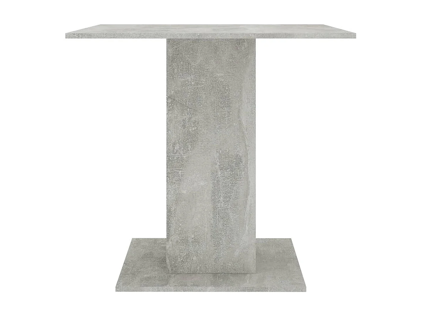 Mesa de comedor madera contrachapada gris hormigón 80x80x75 cm