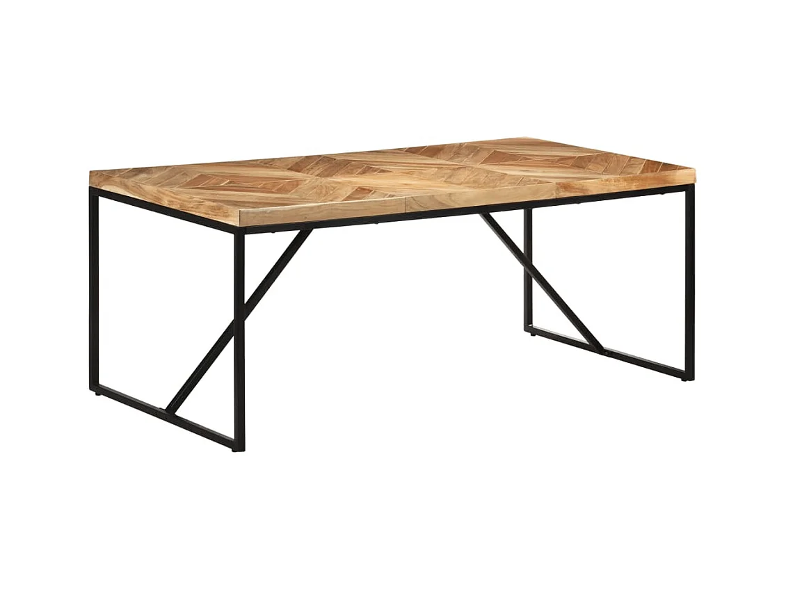 Table à dîner 180x90x76 cm Bois massif d'acacia et de manguier