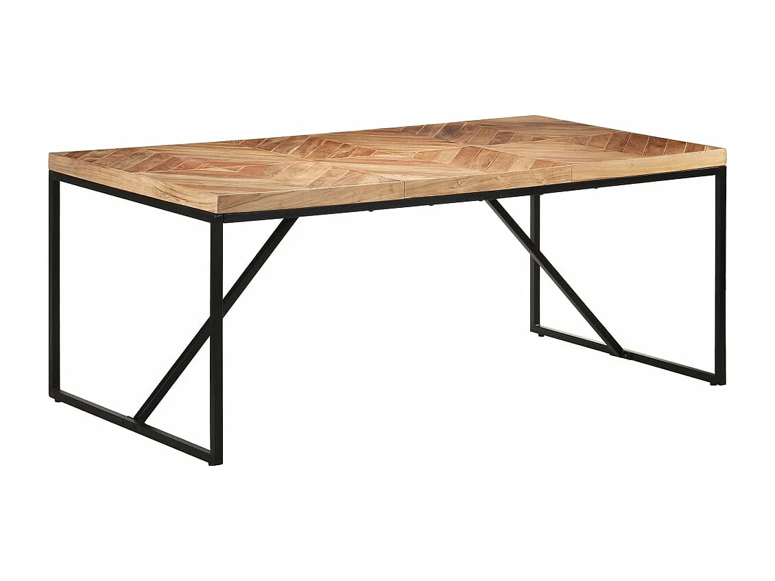 Eettafel 180x90x76 cm massief acaciahout en mangohout