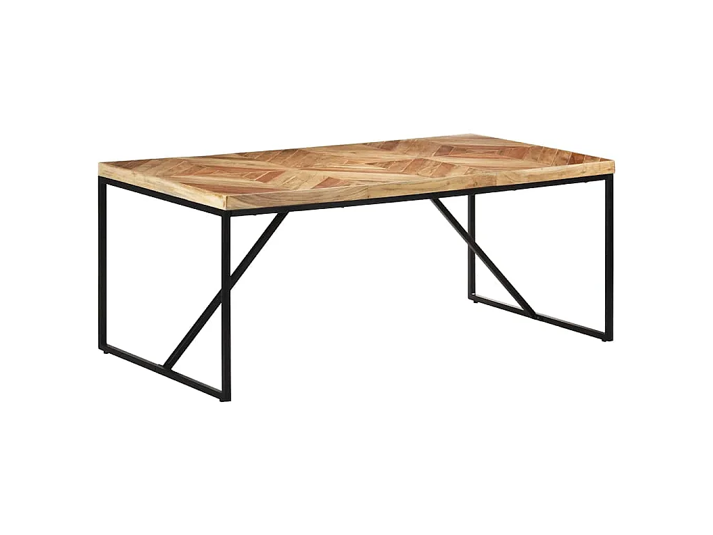 Esstisch 180x90x76 cm Akazie und Mango Massivholz