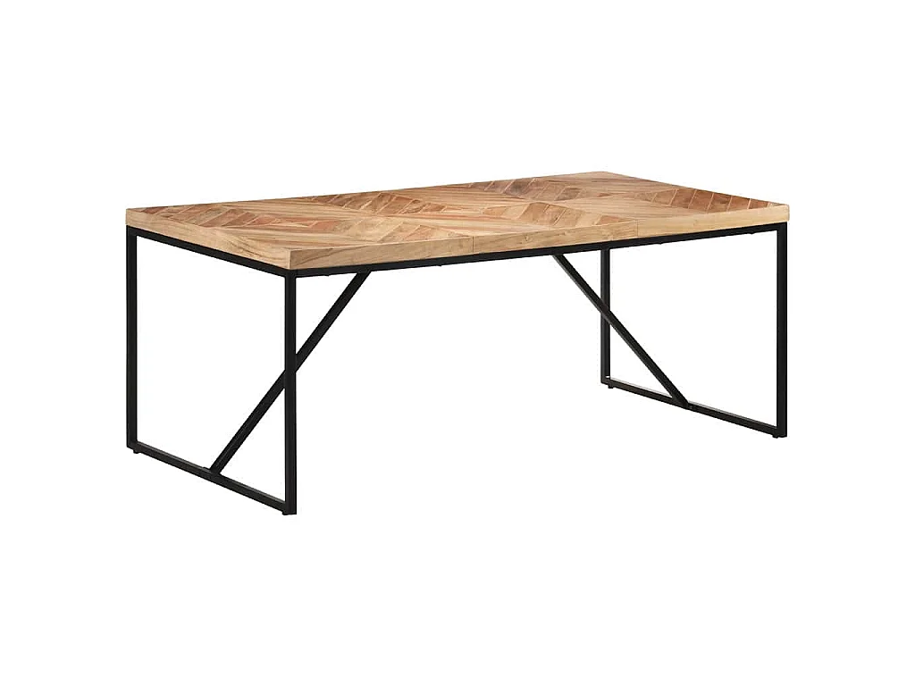 Esstisch 180x90x76 cm Akazie und Mango Massivholz