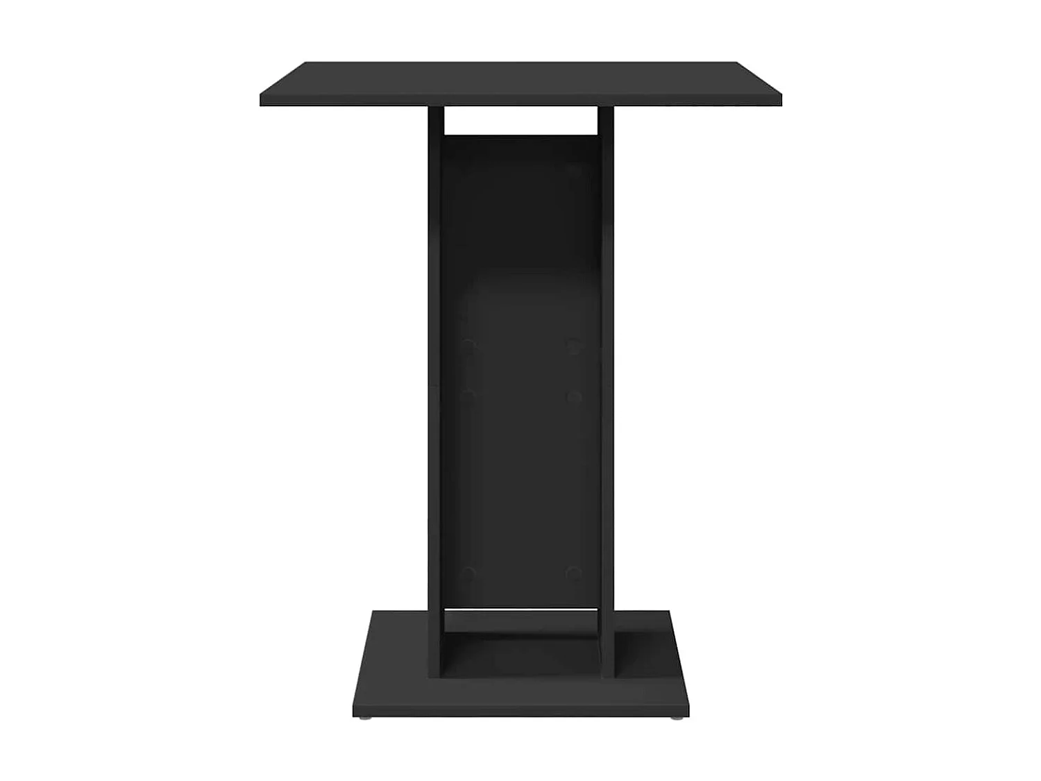 Table de bistro Noir 60x60x75 cm Bois d'ingénierie