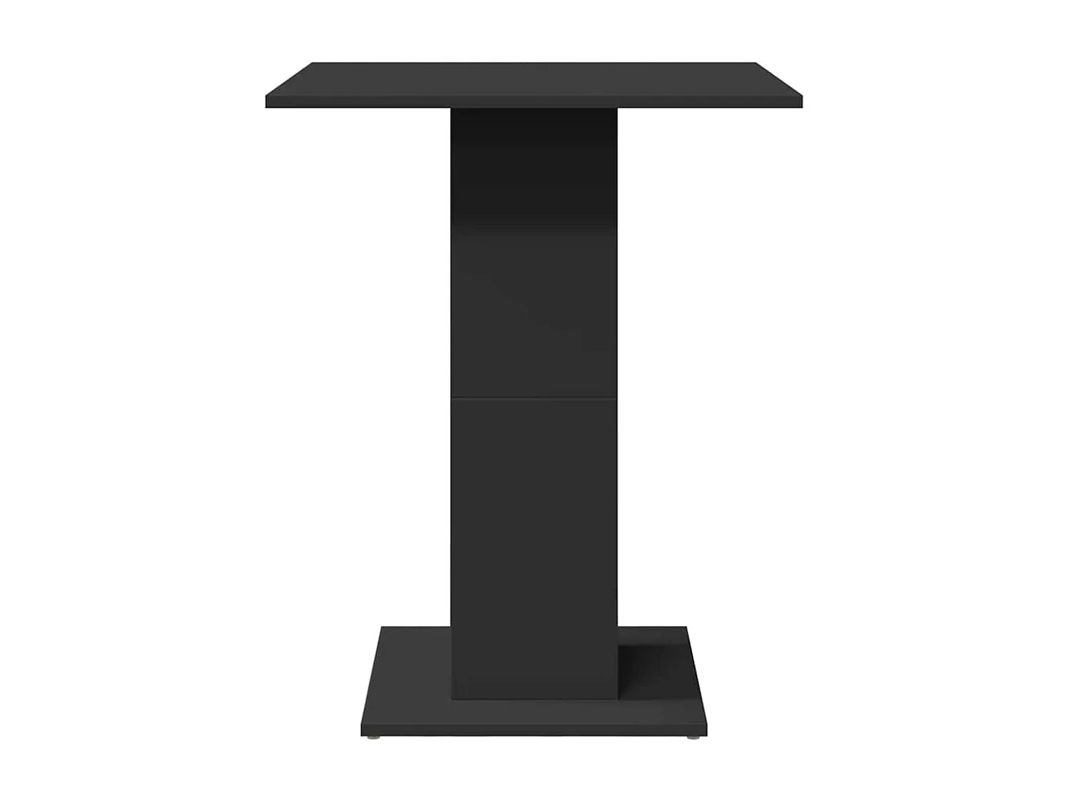 Table de bistro Noir 60x60x75 cm Bois d'ingénierie