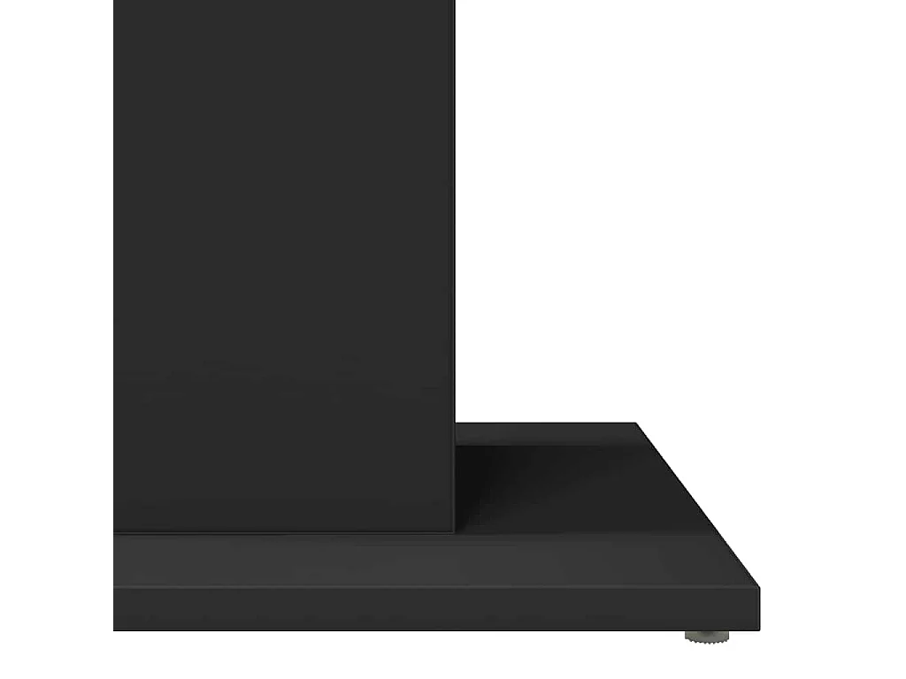 Table de bistro Noir 60x60x75 cm Bois d'ingénierie