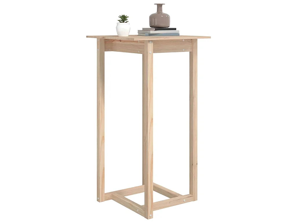 Table de bar 60x60x110 cm Bois massif de pin