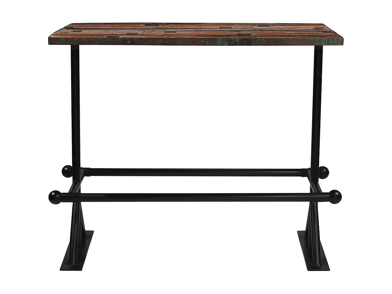 Bartisch Massives Altholz Mehrfarbig 150x70x107 cm