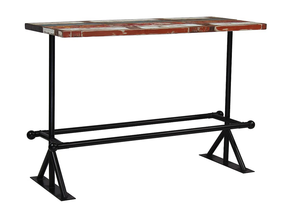 Bartisch Massives Altholz Mehrfarbig 150x70x107 cm