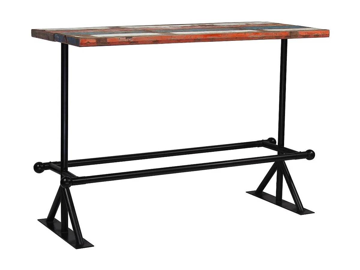 Bartisch Massives Altholz Mehrfarbig 150x70x107 cm