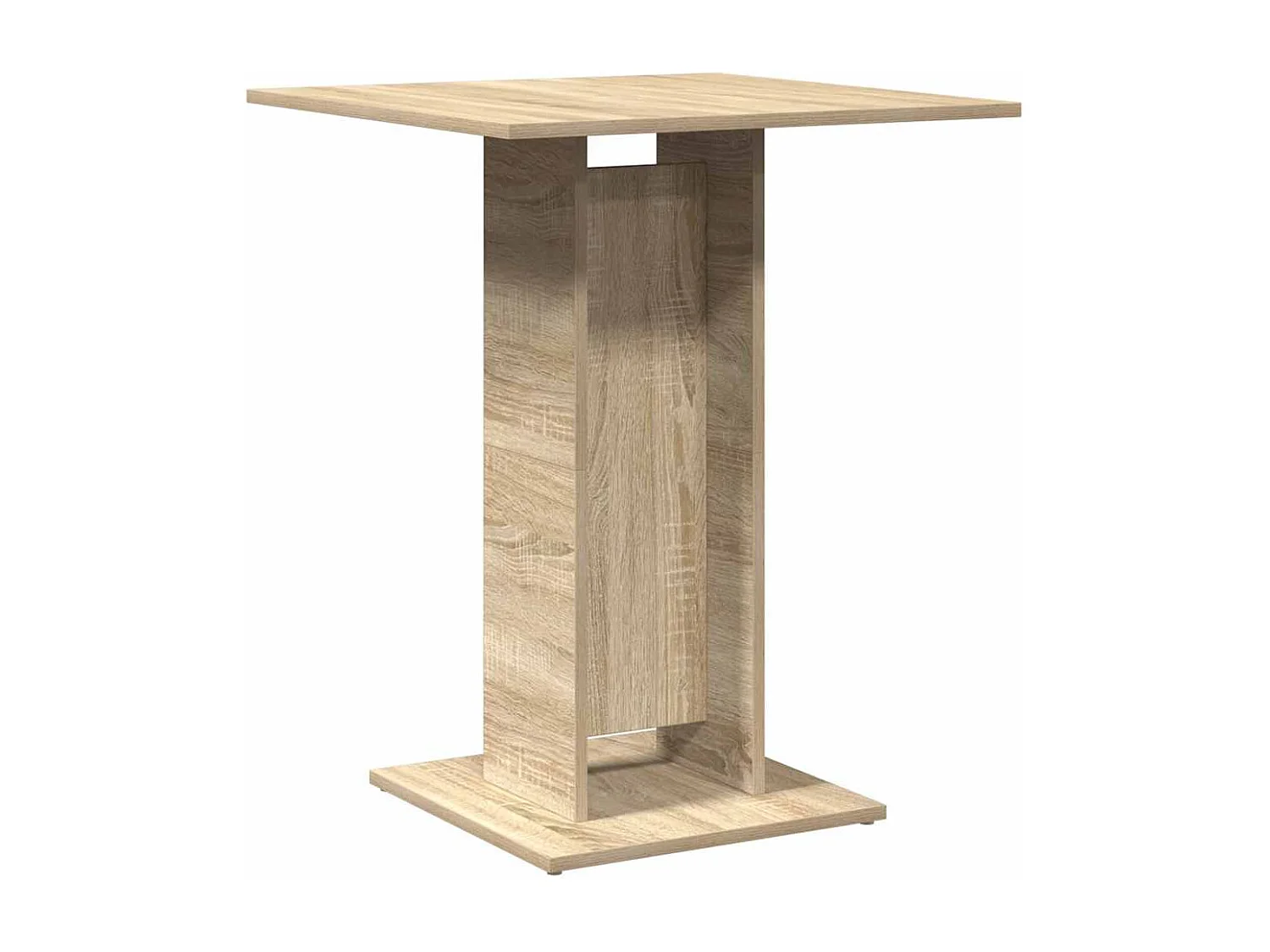 Tavolo da Bistrot Rovere Sonoma 60x60x75 cm Legno Multistrato