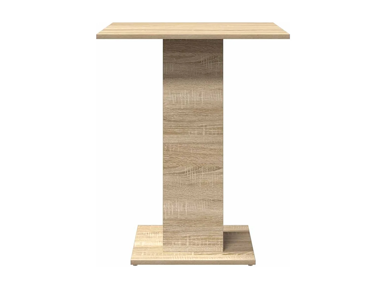 Tavolo da Bistrot Rovere Sonoma 60x60x75 cm Legno Multistrato