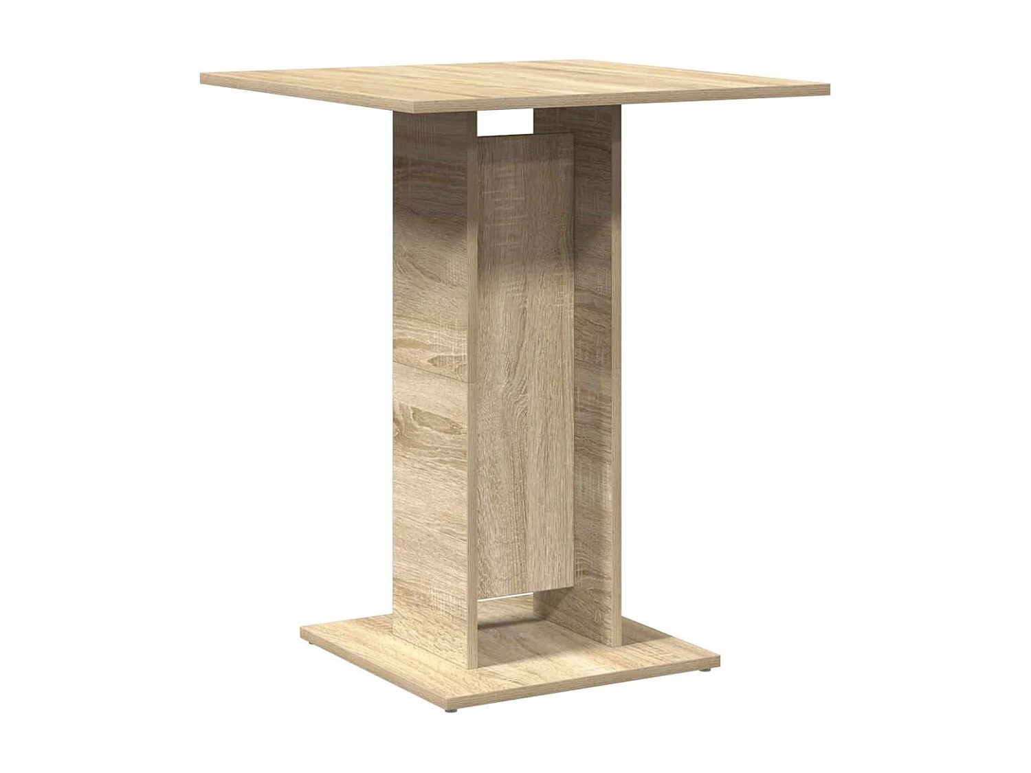 Tavolo da Bistrot Rovere Sonoma 60x60x75 cm Legno Multistrato
