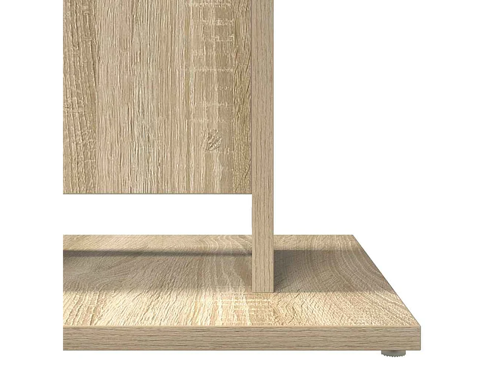 Tavolo da Bistrot Rovere Sonoma 60x60x75 cm Legno Multistrato