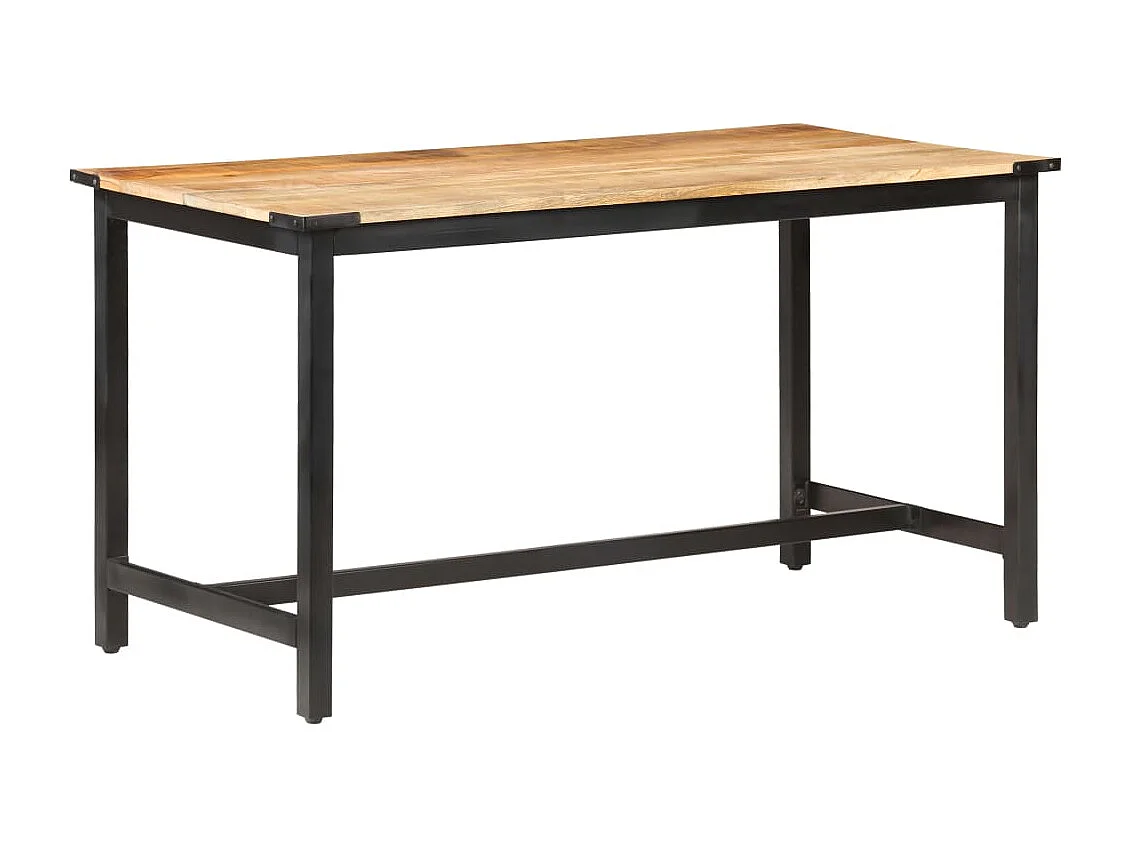 Table à manger 140x70x76 cm Bois de manguier brut massif