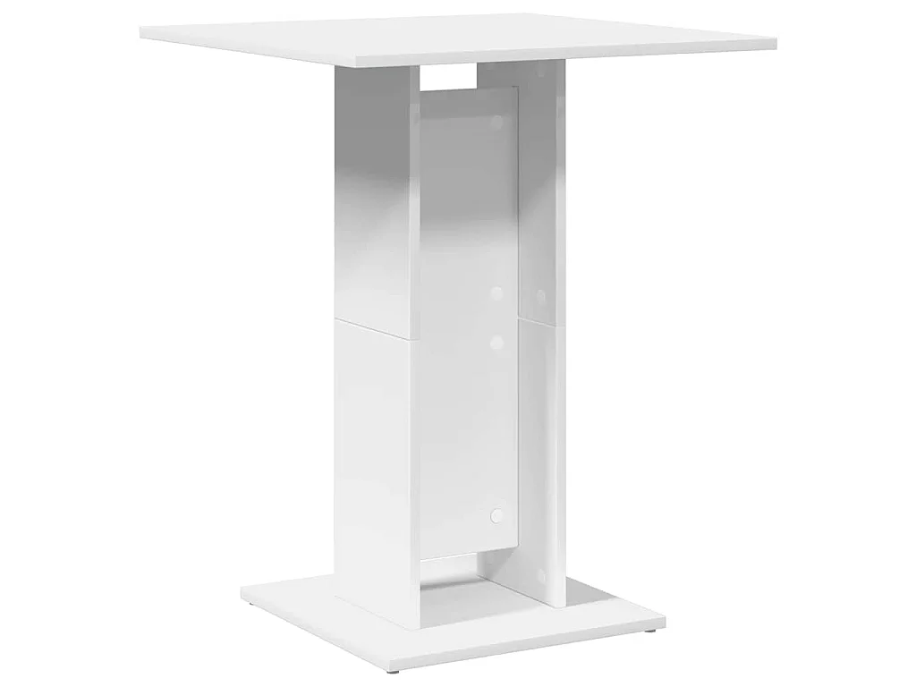 Table de bistro Blanc 60x60x75 cm Bois d'ingénierie