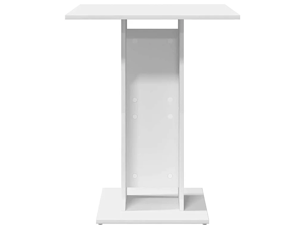 Table de bistro Blanc 60x60x75 cm Bois d'ingénierie