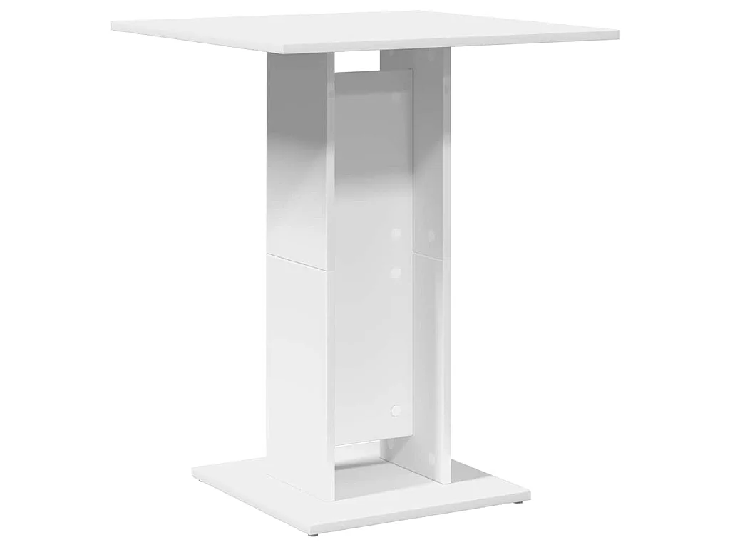 Table de bistro Blanc 60x60x75 cm Bois d'ingénierie