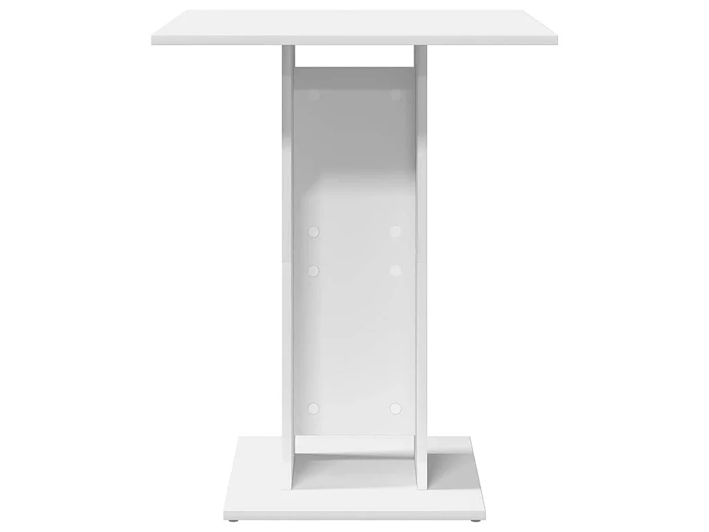 Table de bistro Blanc 60x60x75 cm Bois d'ingénierie