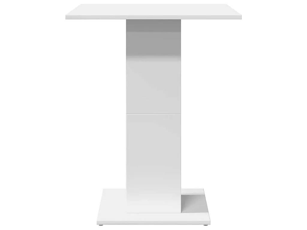 Table de bistro Blanc 60x60x75 cm Bois d'ingénierie