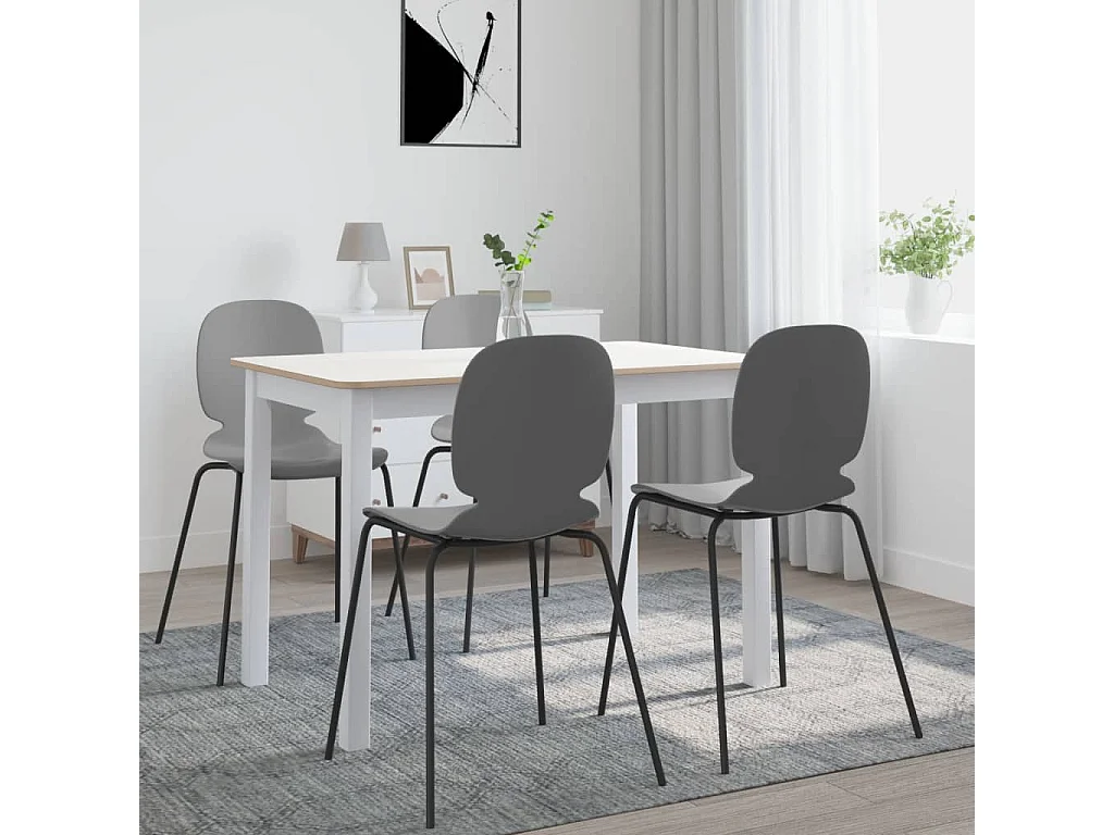 Table à manger Blanc et marron 114x71x75 cm Bois d'hévéa massif