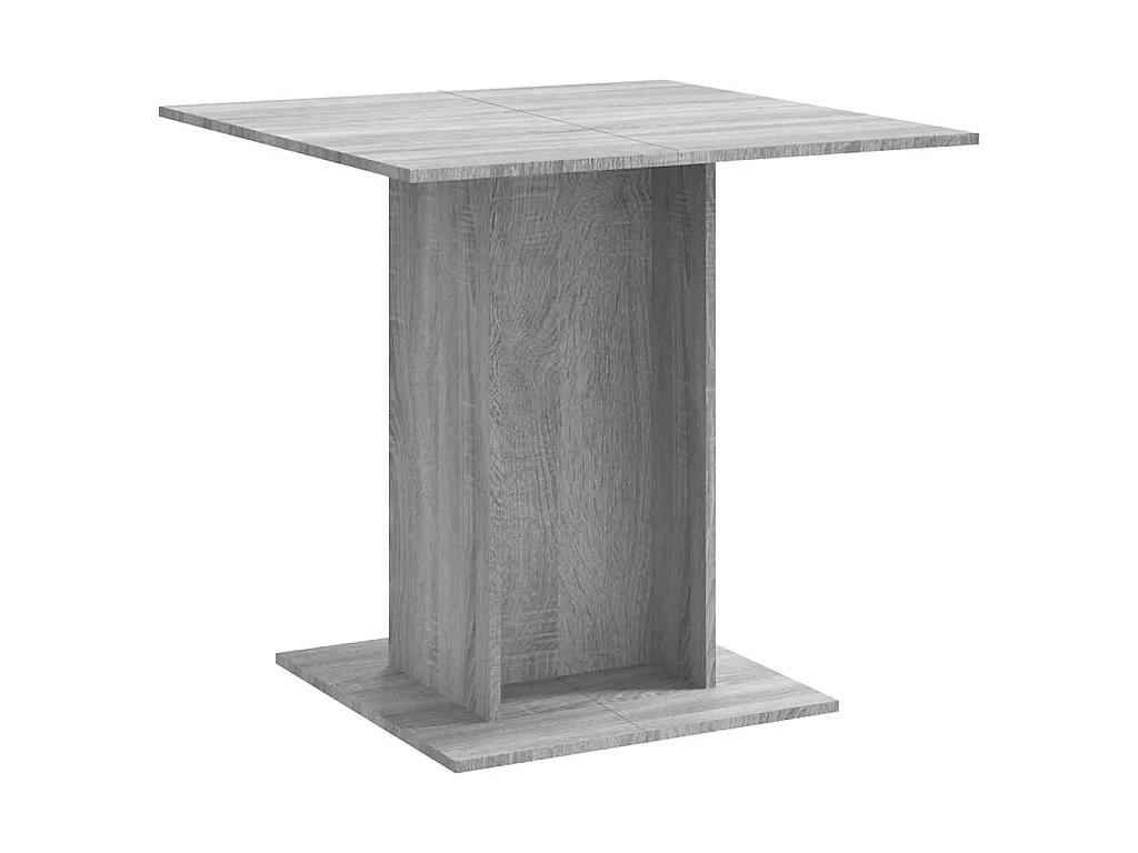Table à dîner Sonoma gris 80x80x75 cm Bois d'ingénierie