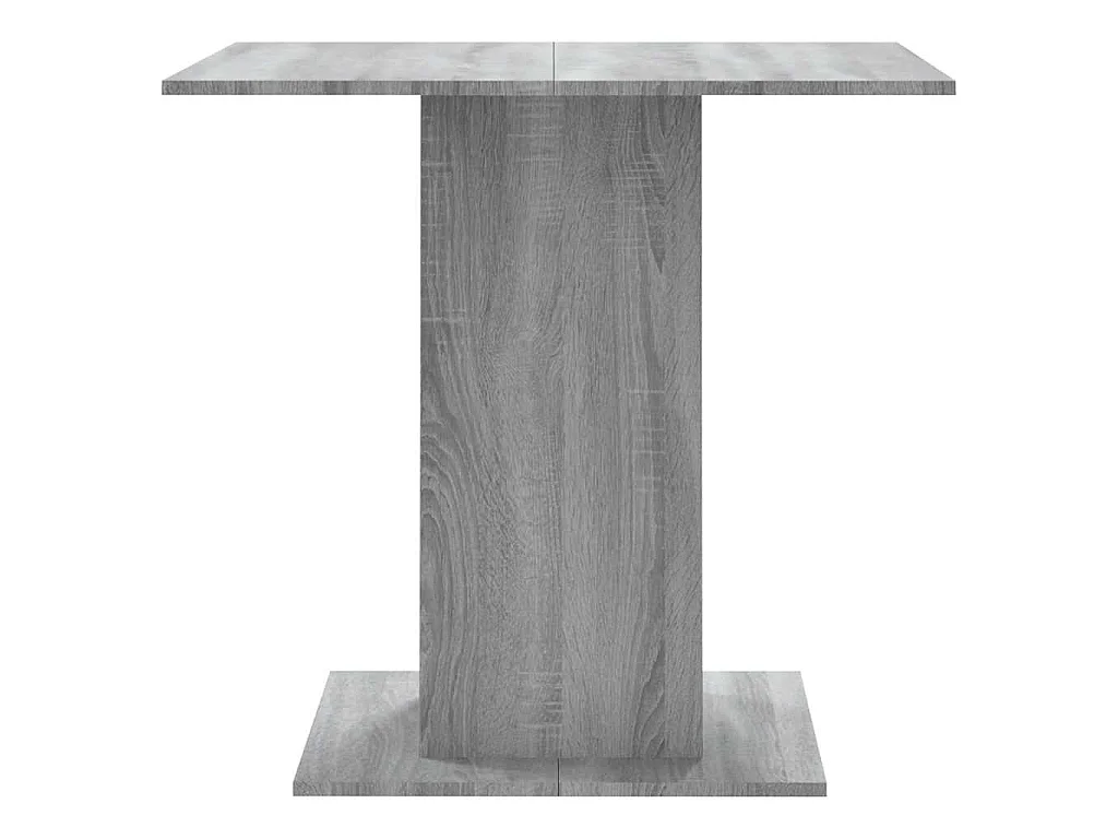 Table à dîner Sonoma gris 80x80x75 cm Bois d'ingénierie