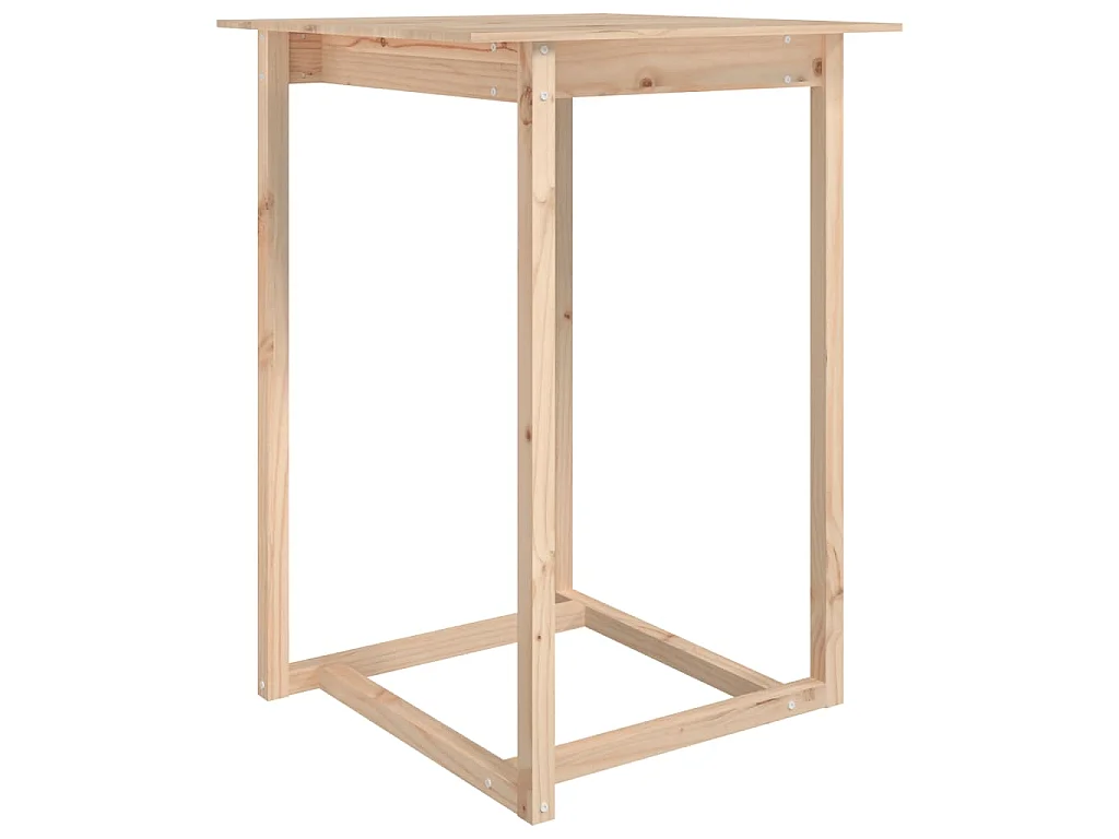 Bartafel 80x80x110 cm massief grenenhout