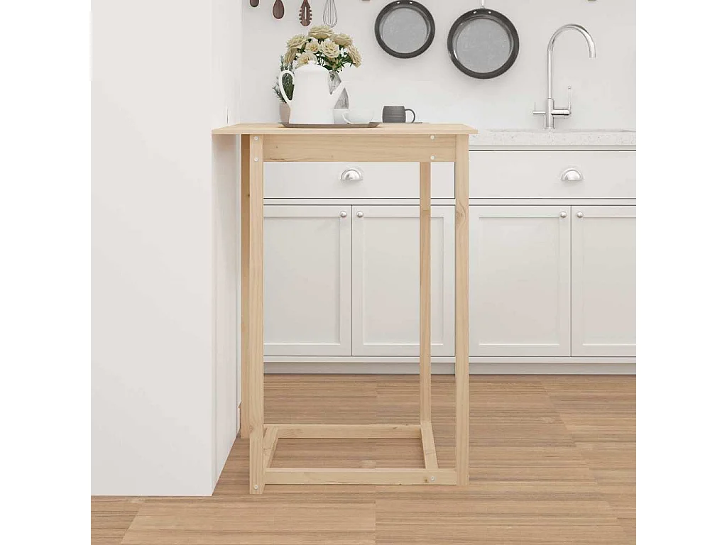 Table de bar 80x80x110 cm Bois massif de pin