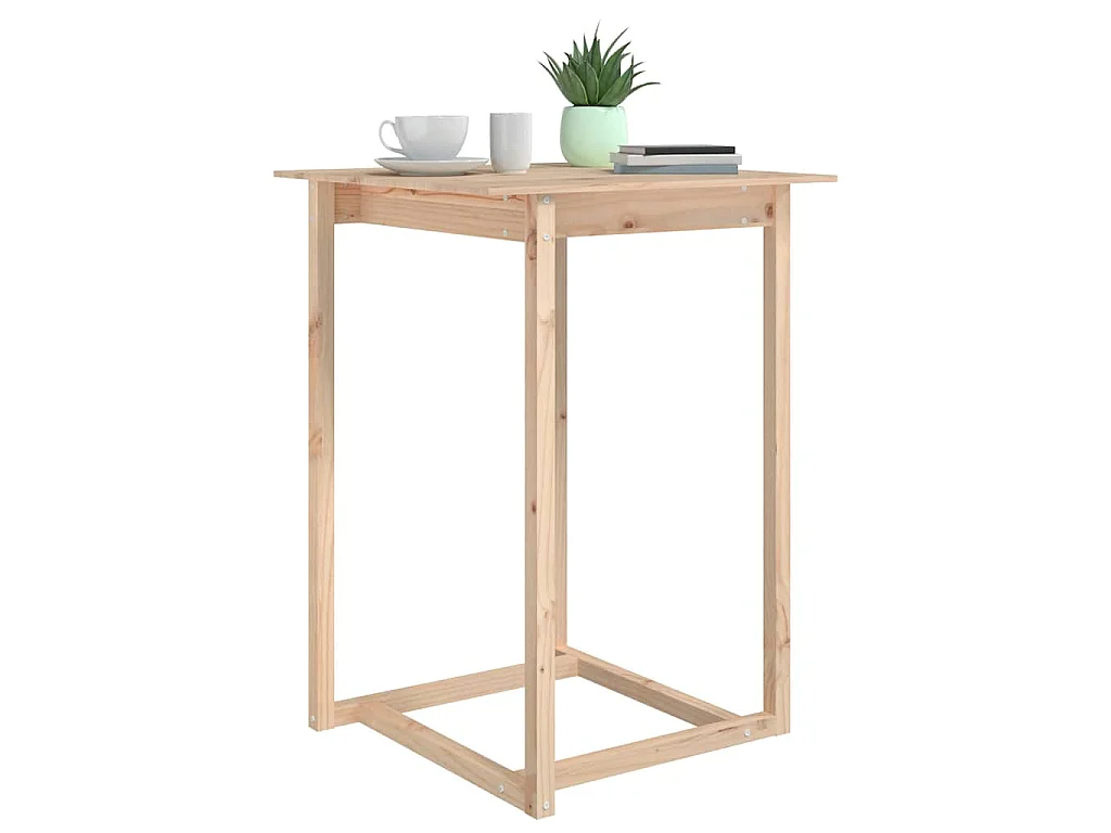 Table de bar 80x80x110 cm Bois massif de pin