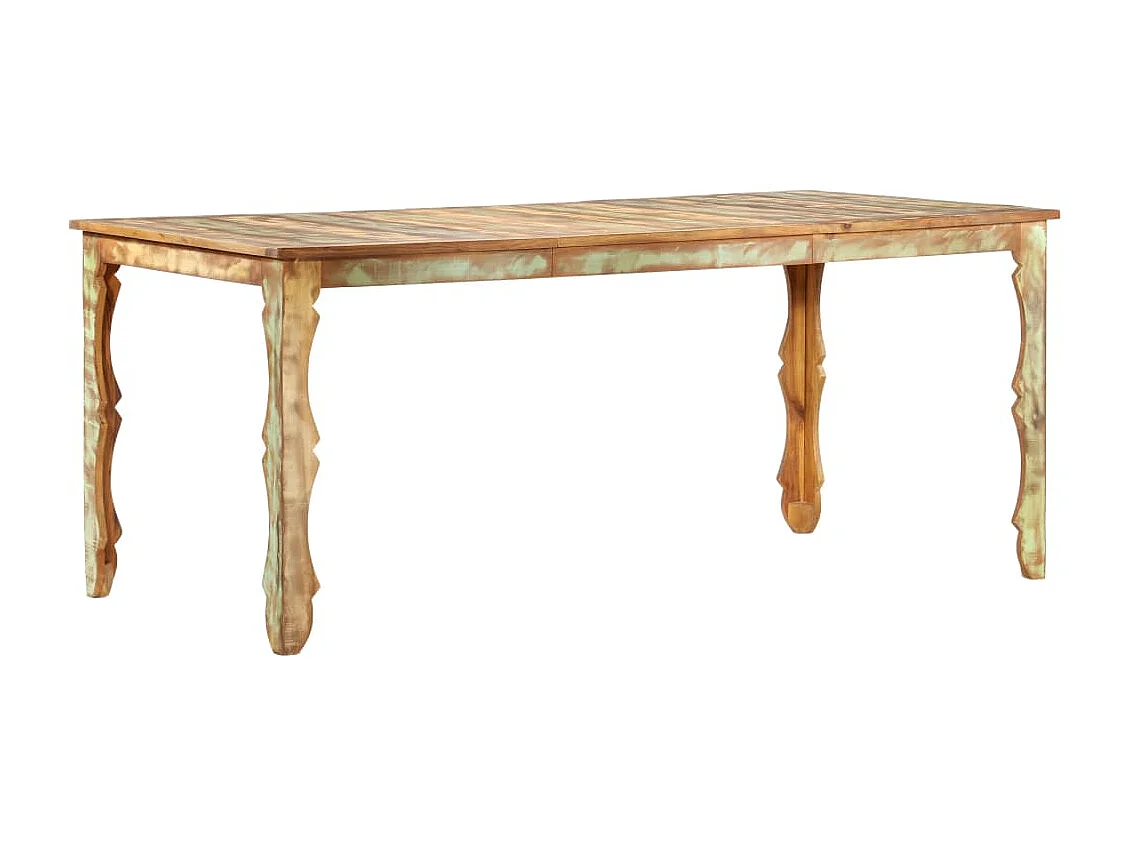 Table de salle à manger 180x90x76cm Bois de récupération solide