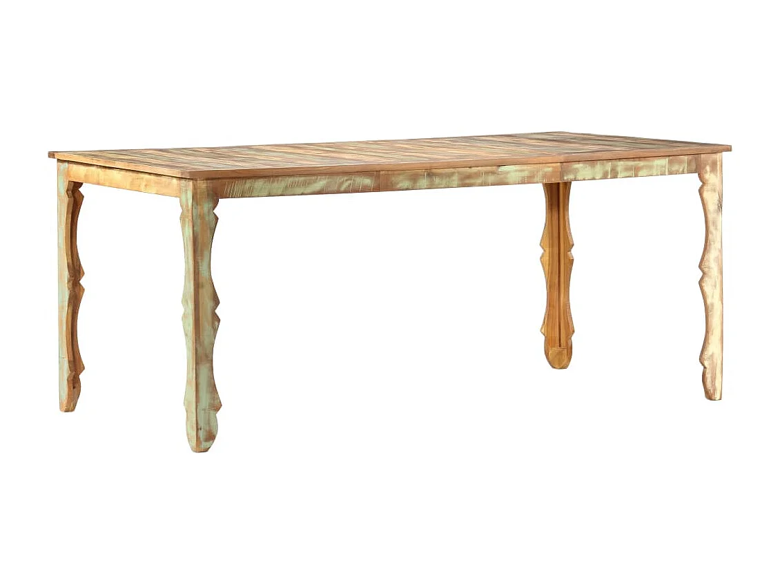 Table de salle à manger 180x90x76cm Bois de récupération solide