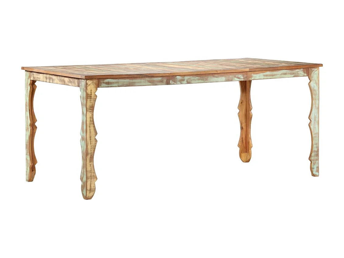 Table de salle à manger 180x90x76cm Bois de récupération solide