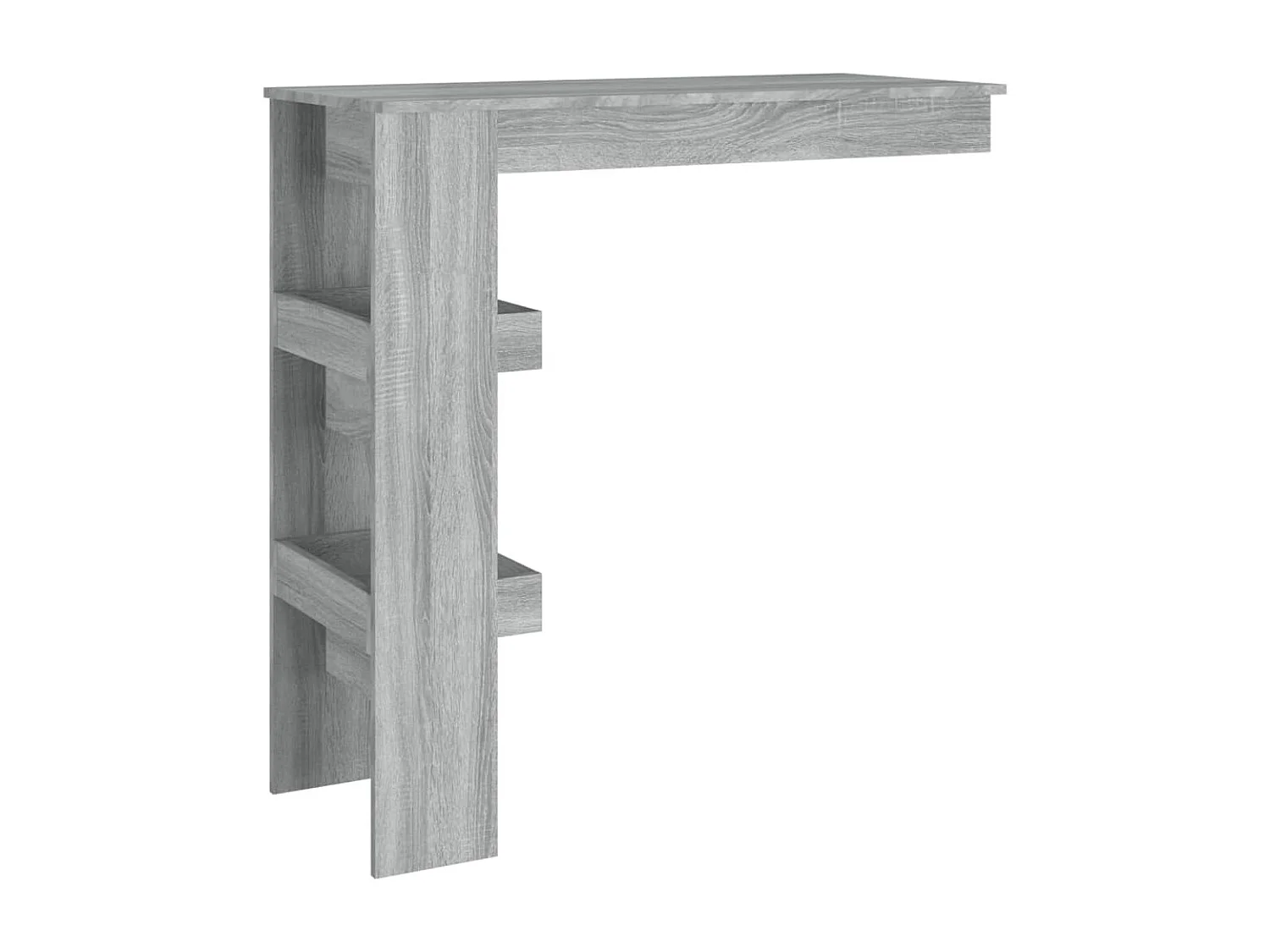 Bancone da Muro Grigio Sonoma 102x45x103,5 cm Legno Multistrato